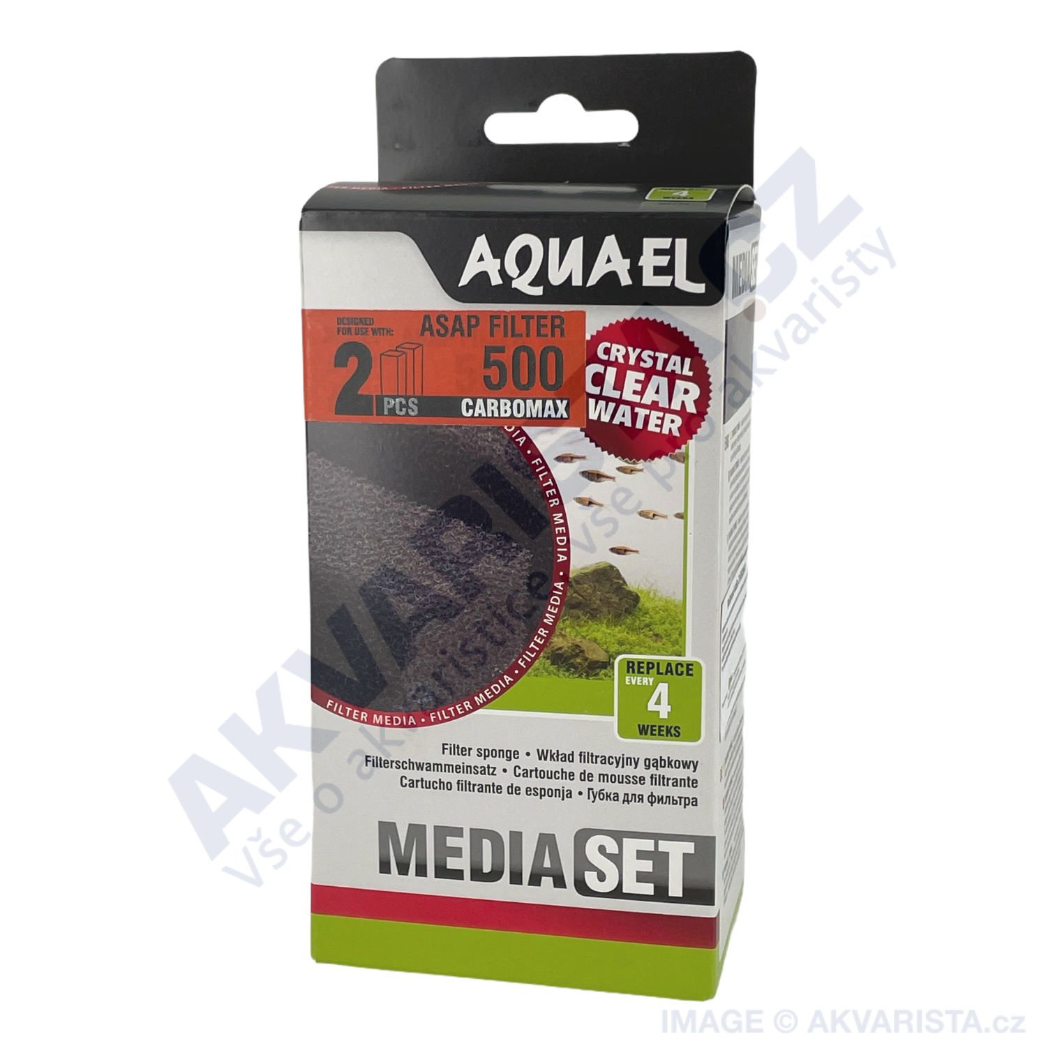 AquaEl Náhradní filtrační vložka uhlíková carbomax ASAP 500