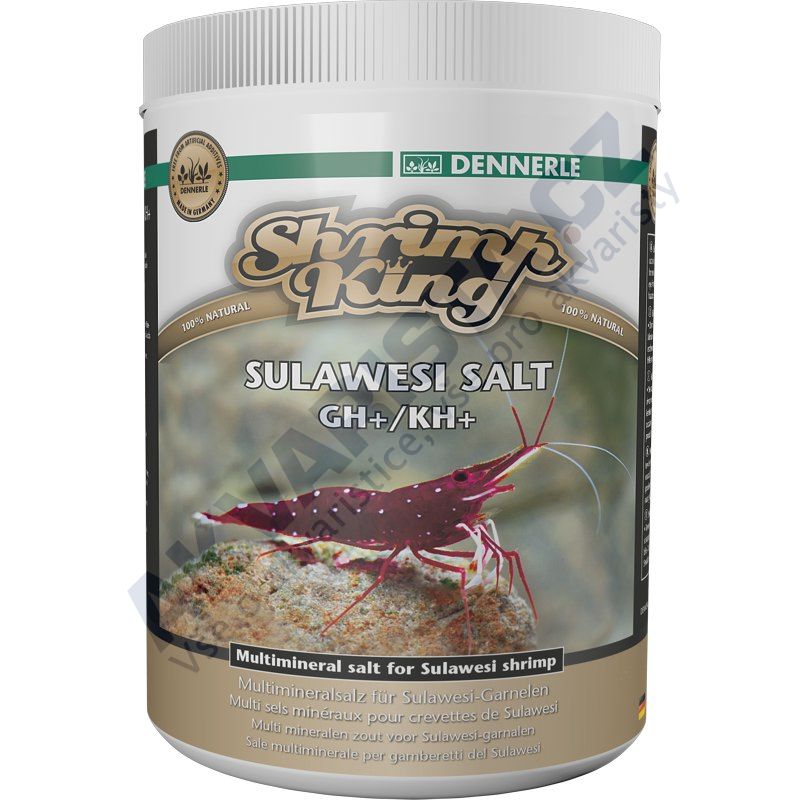 Dennerle Minerální sůl Shrimp King Sulawesi Salt GH/KH+ 1000g