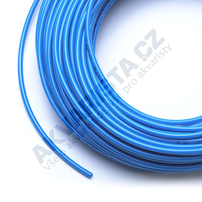 Vysokotlaká hadička 4/6 mm pro reverzní osmozu a rozvody vody (metráž) modrá
